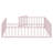 Metal Floor Bed Frame With Fence And Door-267469251-267469250