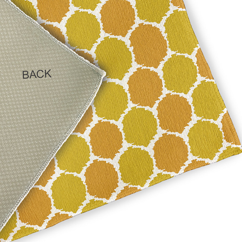 Rectangle Rectangle 1'6" X 2'6" Indoor/Outdoor Area Rug with Non-Slip Backing