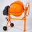 5 Cu. Ft Electric Cement Mixer with Cast-Iron Drum and Steel Frame