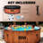Inflatable Hot Tub 7 Person Outdoor Spa, Drop Stitch Portable Hot Tub with Bubble Massage System for Home and Personal Relaxation, Fast Heating, Foam Mats, Wood Grain