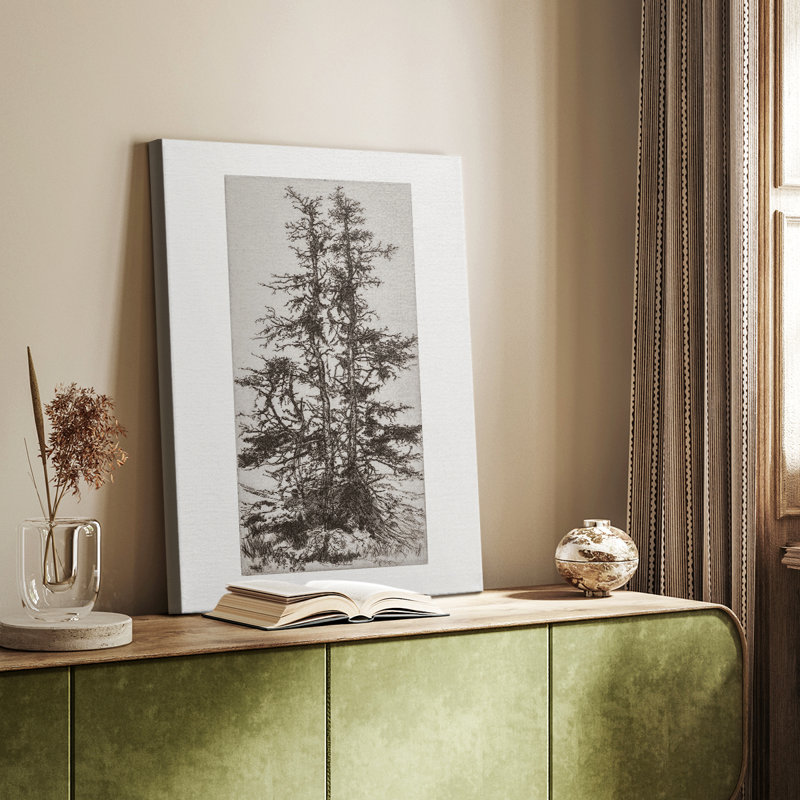 Paysage rétro CCxxi - galerie Cavas sur mesure, H 18 po x l 12 po