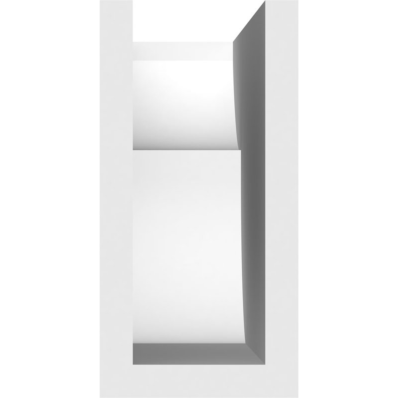 3"W x 6"H x 12"L Standard Crestline Architectural Grade PVC Rafter Tail, 6"H x 3"W x 12"D