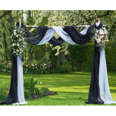 Warm Home Designs Wedding Arch Draping Fabric Bundle For Wedding Ceremony or Wedding Decoration