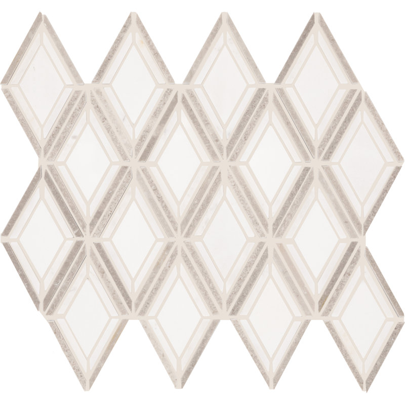 Carreau de mosaïque murale en pierre naturelle 12 po x 12 po, gris