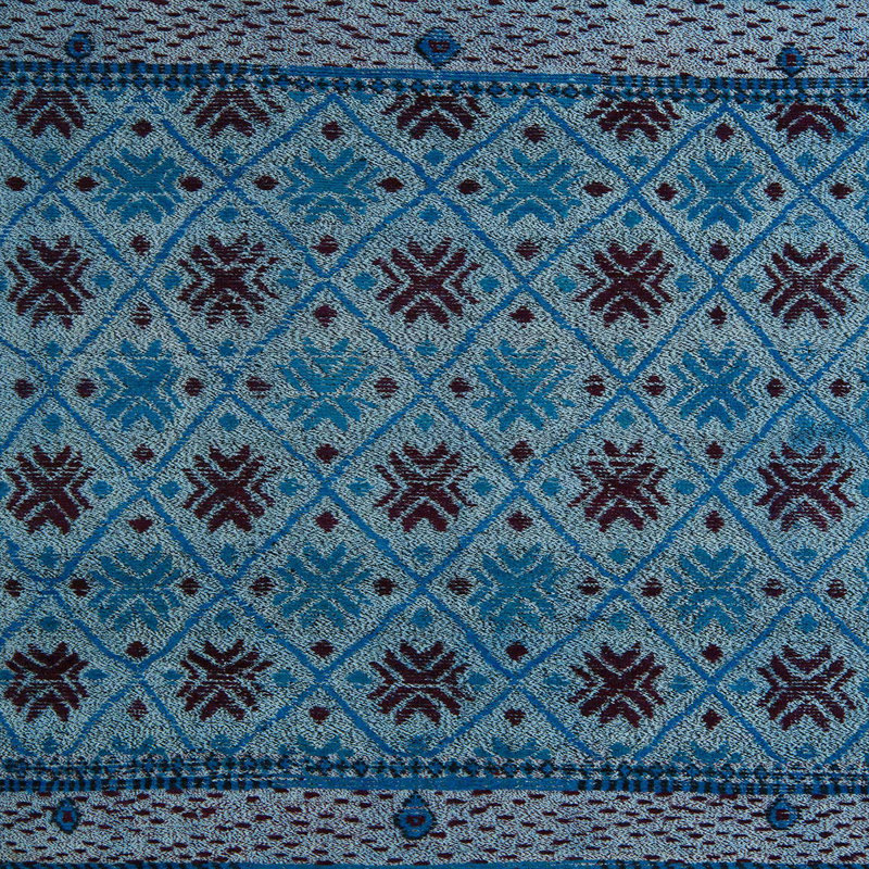 Tapis abstrait moderne 5176, Carré 7 pi