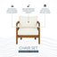 Fauteuils club d'extérieur avec coussins Calsey Acacia