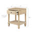 Rangement de chevet classique - naturel, table de chevet à détails brossés