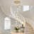 Elivia 8 - Light Modern Dimmable LED Large Staircase Cluster Pendant Light Chandelier