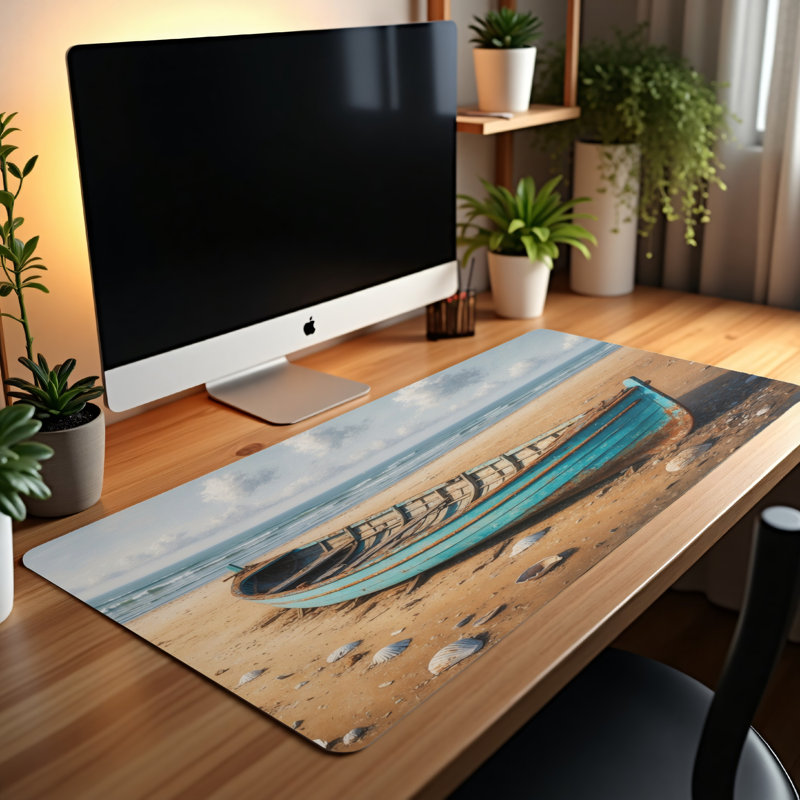 Polyester Desk Pad, 14.4x12.1