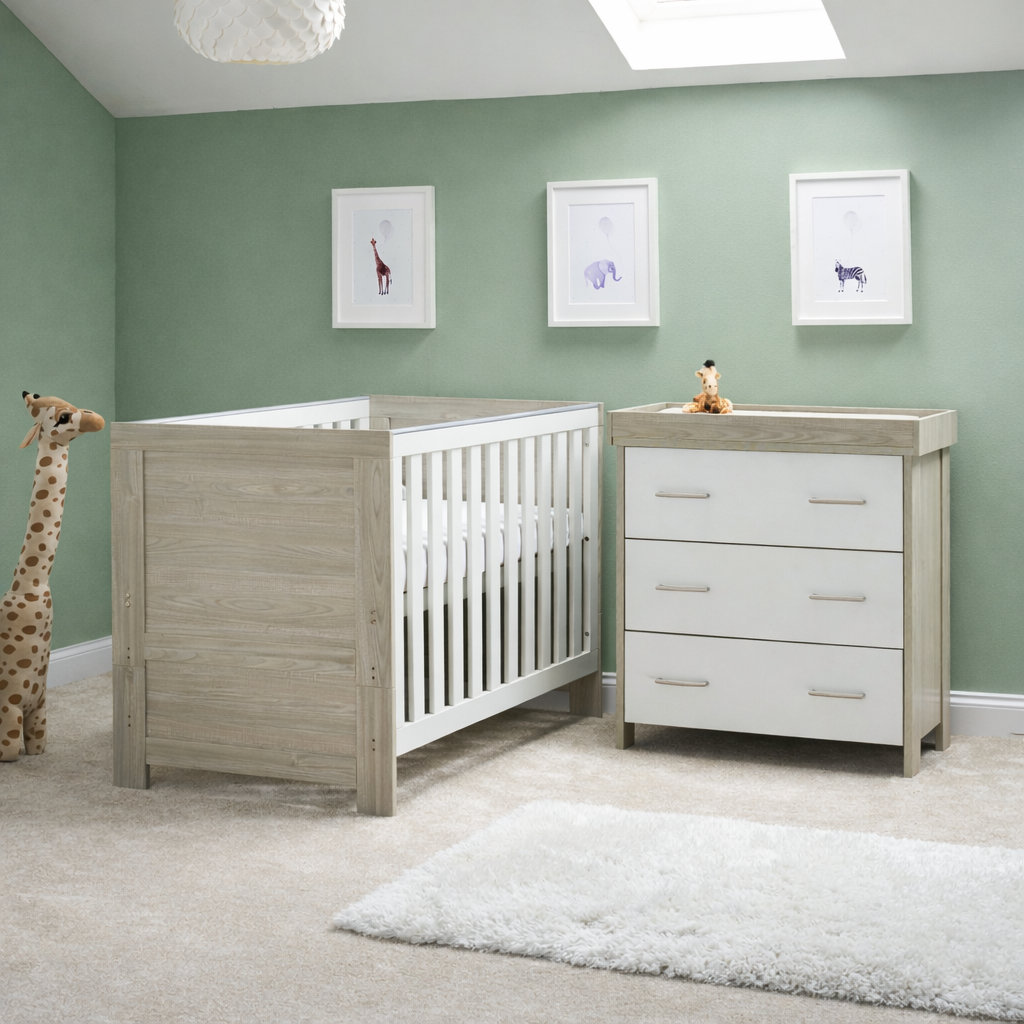Nika Cot Bed 2-Piece Nursery Furniture Set