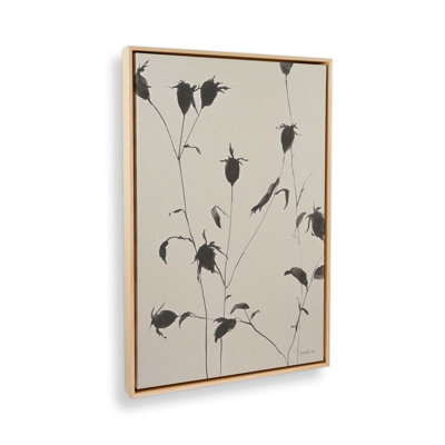 «Black Ink Botanicals II», reproduction sur toile