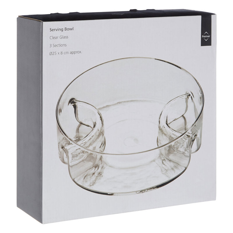 Symple Stuff Exum Glass Divided Serving Dish