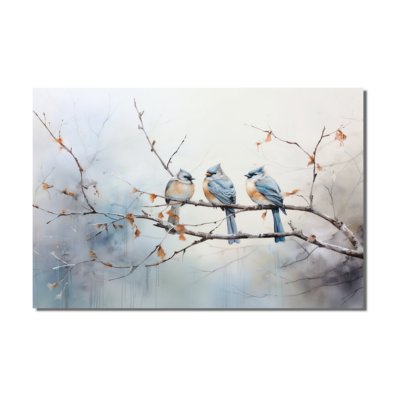 Birds On The Brink II - Bird, reproduction d'art encadrée