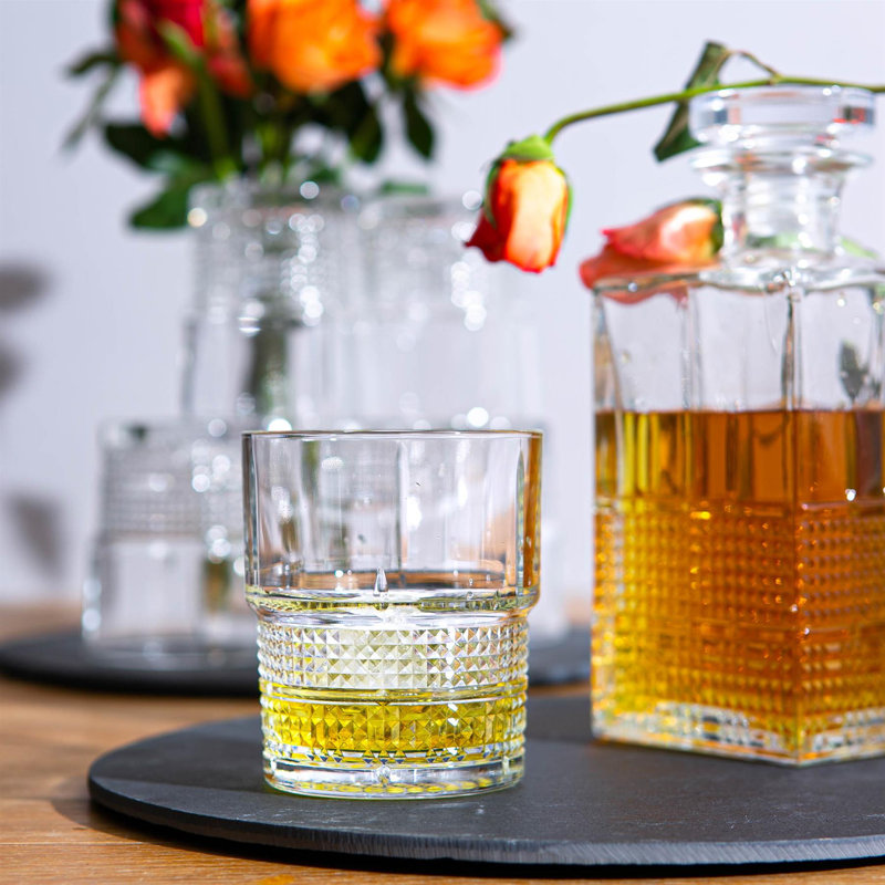 Bartender Novecento Double Whisky Glasses - 370ml, 12