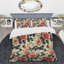 Ensemble de housse de couette moderne rose crème Blooming Daisy Gardens-109156598