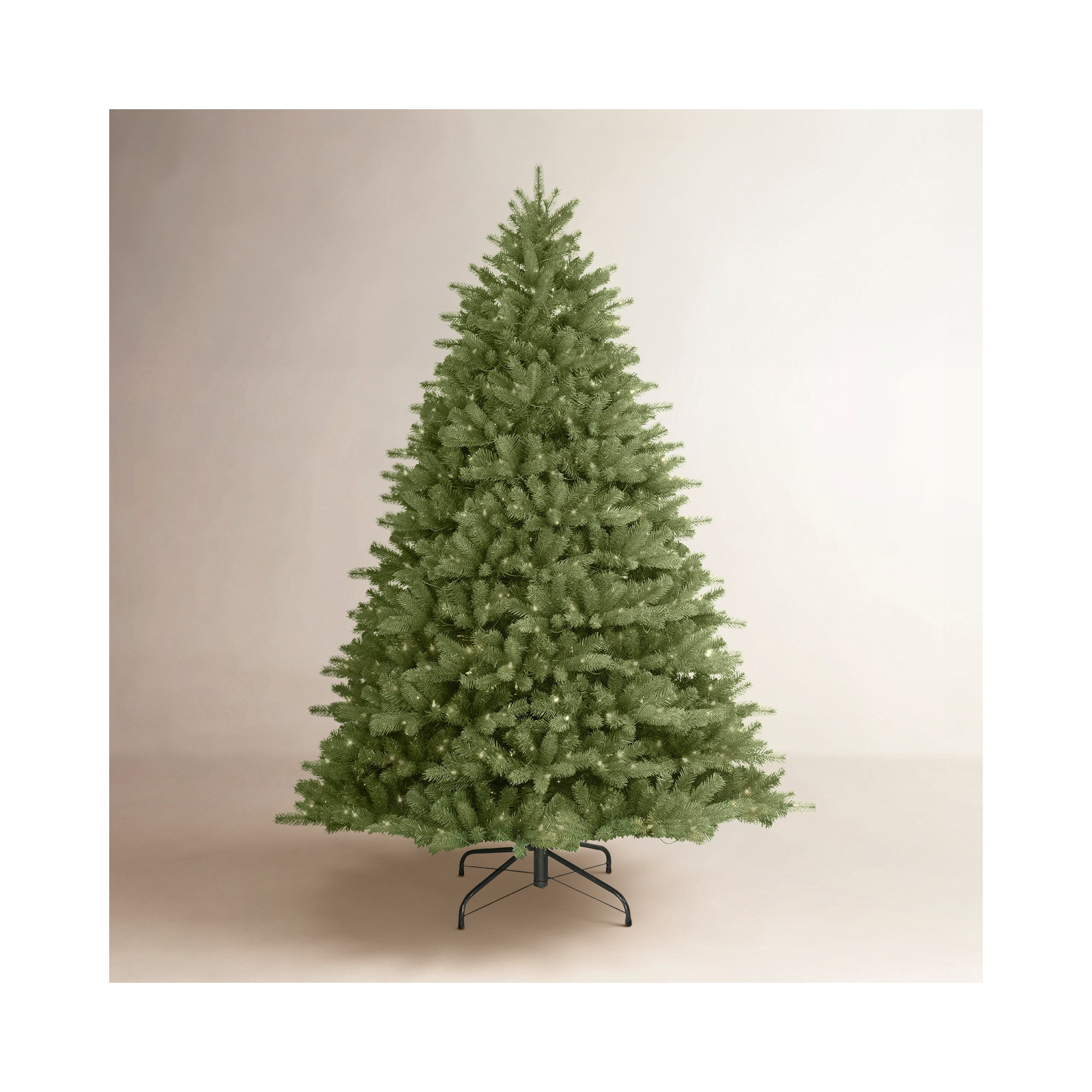 Lighted Artificial Fir Christmas Tree, 6.5' H