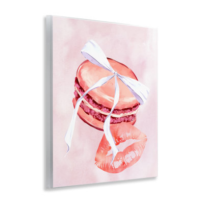 «Glam Macaron Dessert», art mural sur bois par Ziwei Li