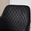 Chaise rembourrée en velours avec accoudoirs-311553828