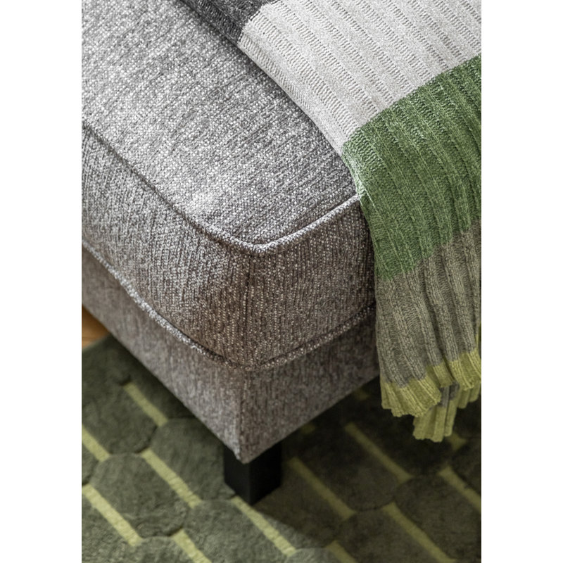 Molly Corner Sofa Bed U-Shape, Grey/Brown/Blue, Right Hand Facing