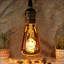 Ampoules DEL ST64 4,5 W (équivalent 25 W), ampoules décoratives vintage à intensité variable, culot E26, verre ambré, blanc chaud 2000 K.
