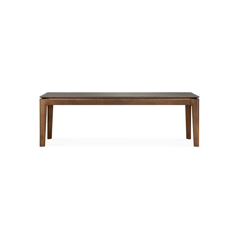 Bok Solid Wood Dining Bench, 18.1" H x 57.5" W x 13.8" D, Varnished Teak