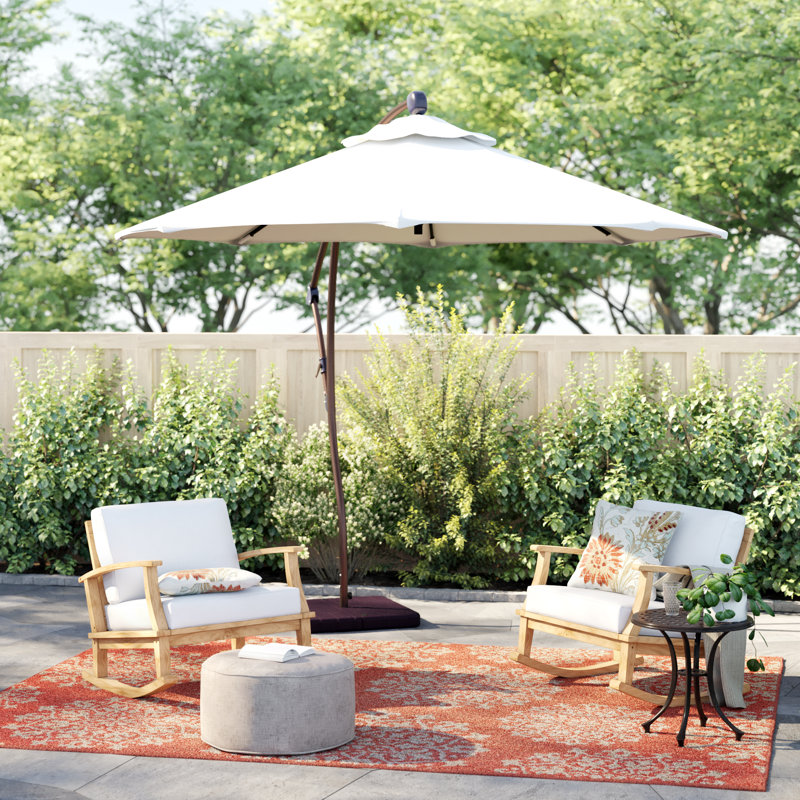 Parasol en porte-à-faux 9' Welwyn, Toile Sunbrella® naturel