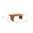51" Brown Solid Wood Sled Coffee Table