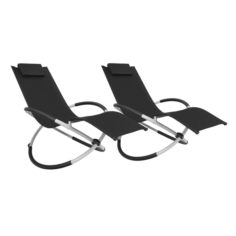 Asenith Folding Zero Gravity Chair, Black