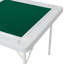 Table carrée pliante à cartes avec feutre vert, plateaux à puces et porte-gobelets pour 4 joueurs, table de poker et de Mahjong portable et durable