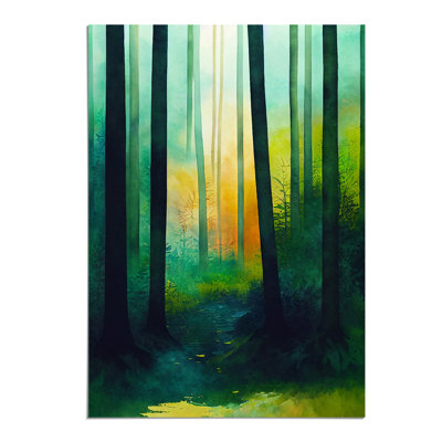 Vibrant Forest No.1 - Wall Art
