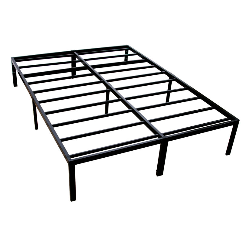 Structure de plateforme en acier noir simple TG, Simple très long