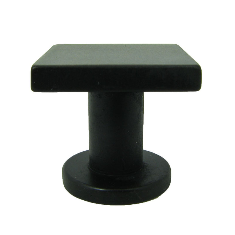 Oil Rubbed Bronze Square Cabinet Knob with Mounting Hardware