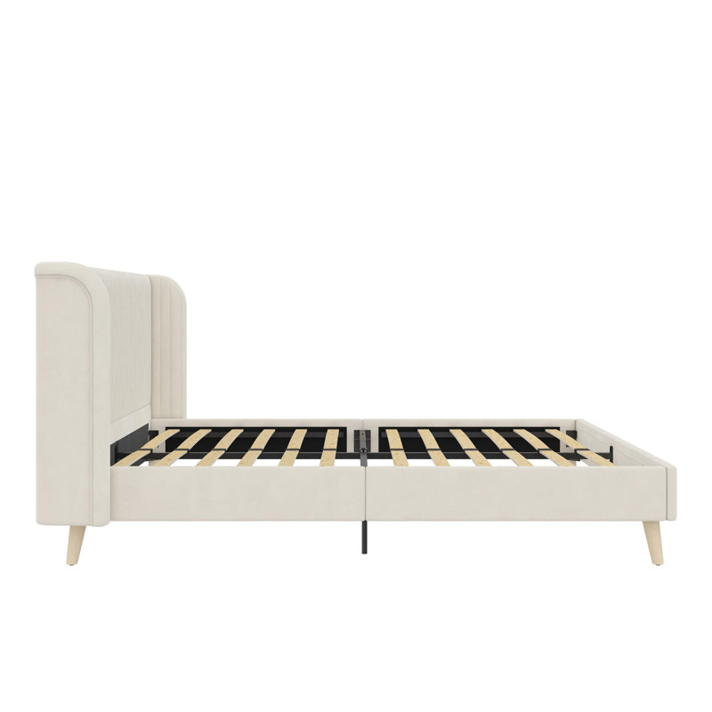Novogratz Holly Queen Size Upholstered Platform Bed & Reviews | Wayfair