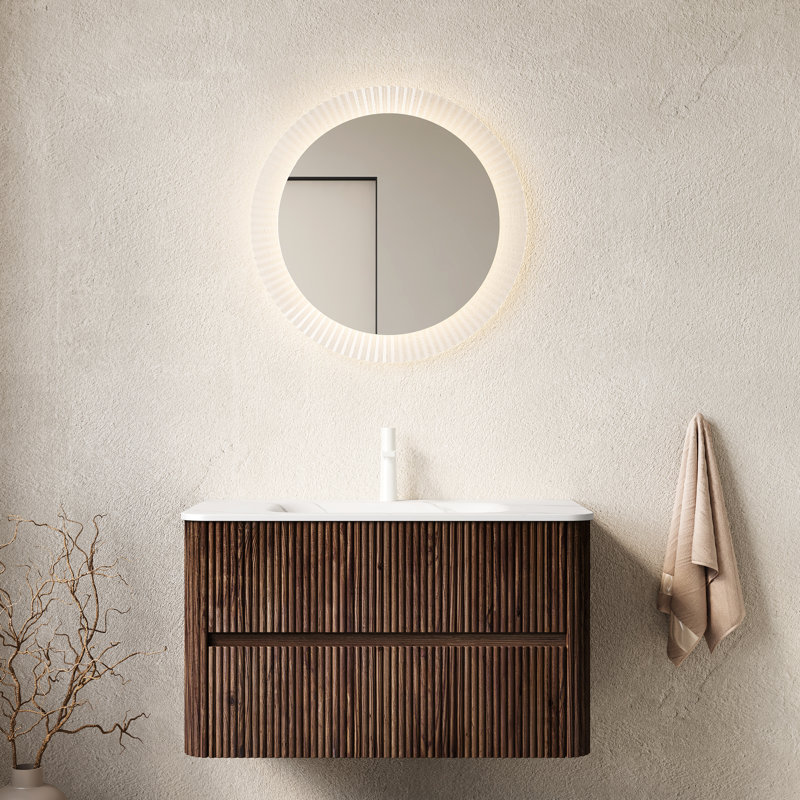 Single Bathroom Vanity with Stone Top