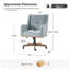 Chaise de bureau pivotante à 360 ° Ackeron Julia avec hauteur ajustable et accoudoirs courbés-924404684