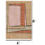 Tapis de style moderne Mid-Century 100% coton lavable à la machine 4 pi x 6 pi