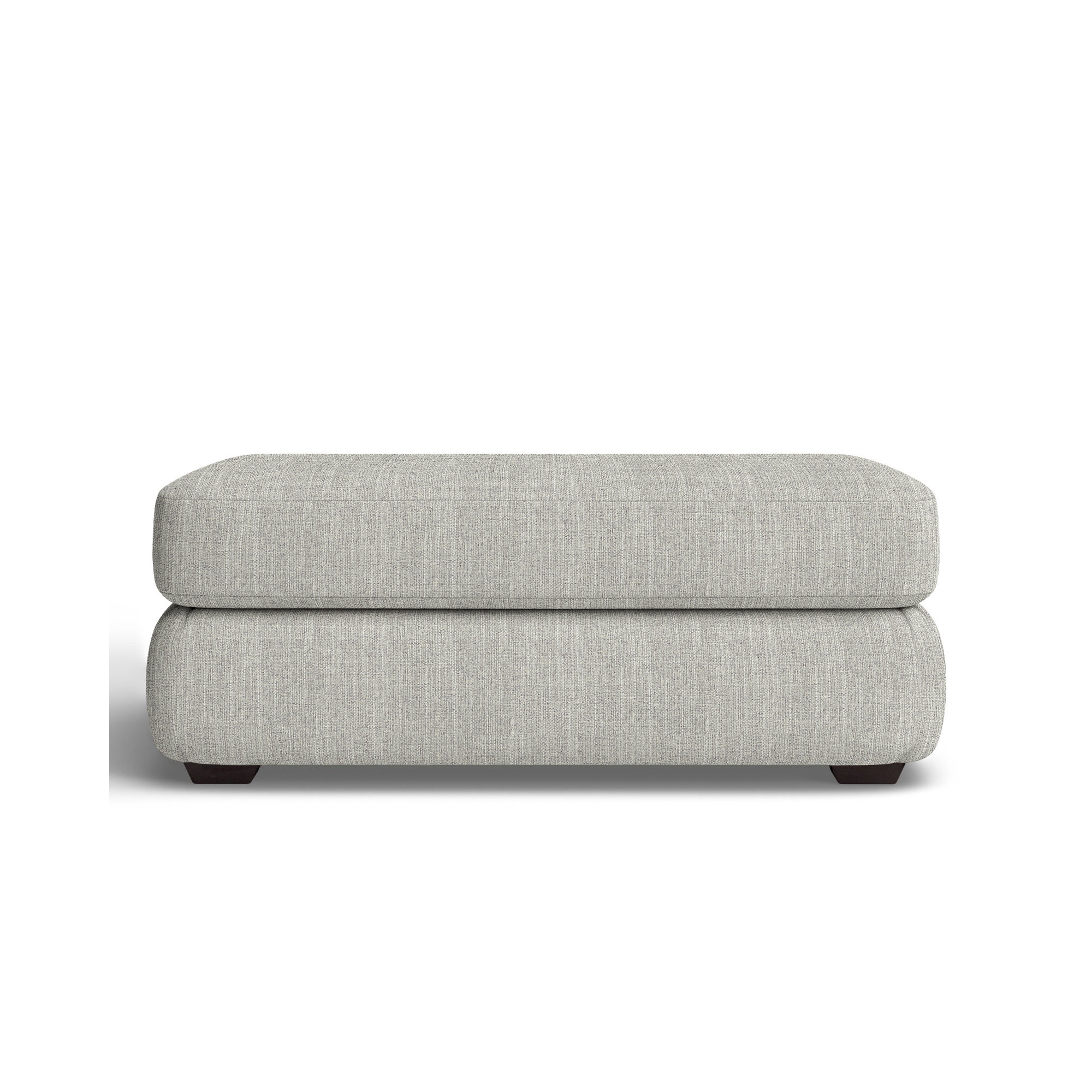 Emilio Upholstered Ottoman, Beat Ash Performance