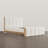 Woodcroft Modern Waterproof Chenille Upholstered Headboard Platform Bed with Channel Tufted