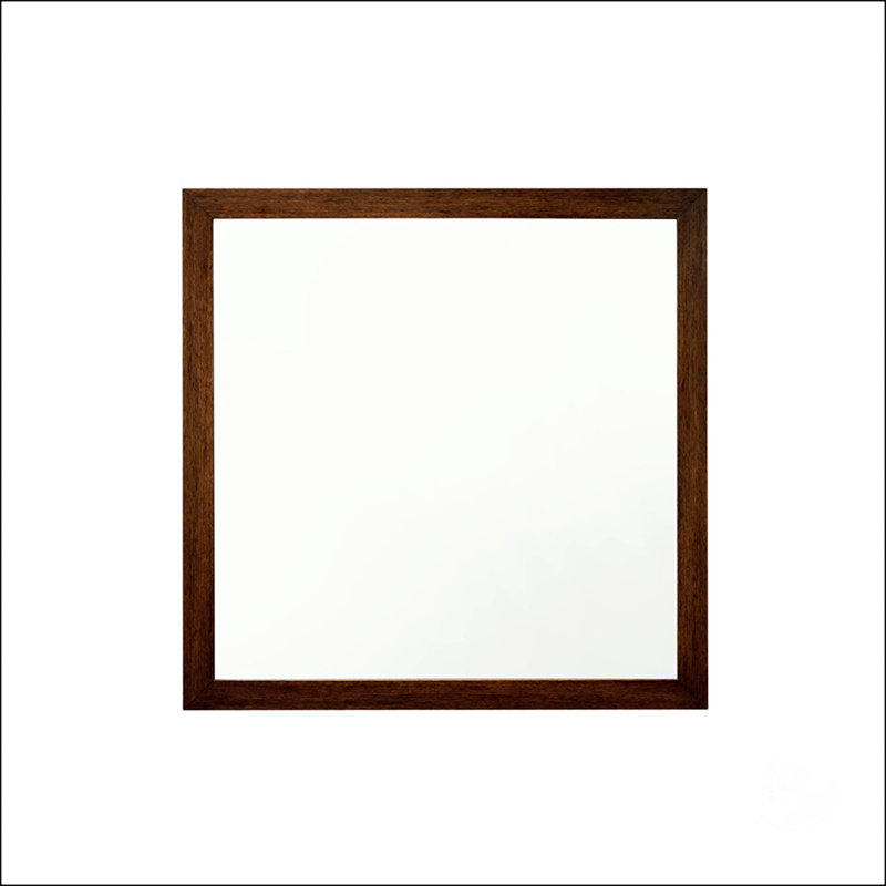 Sophisticated Square Mirror With Clean Edge And Horizontal Orientation, Perfect For Enhancing Various Interior Spaces And Decor Styles.