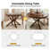 Suheyla Transitional Extendable Dining Table With Solid Wood Legs