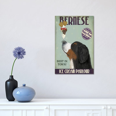 Bernese Ice Cream Parlour by Fab Funky - Wrapped Canvas Print
