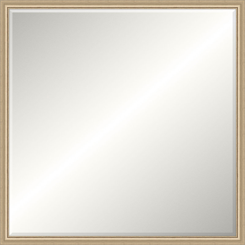 Chamblee Solid Wood Mirror, Square, 25.5" x 25.5"
