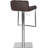 Barber Swivel Upholstered Adjustable Height Counter Stool with Metal Frame-1707477758