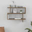 Argonaut Modern Wall-Mounted 2-Tier Floating Bookshelf-102237103