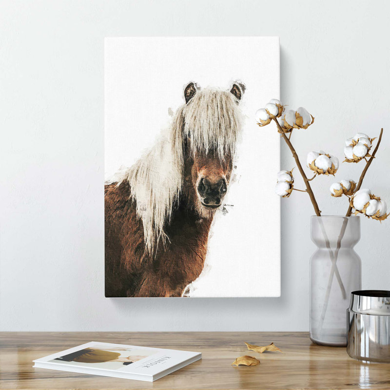 Icelandic Horse - Wrapped Canvas, 50cm H x 35cm W x 3cm D