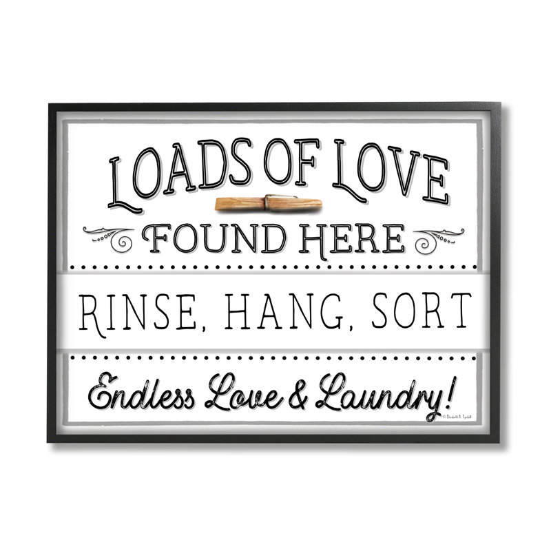 Loads of Love Typography Print on Canvas, 20 x 16