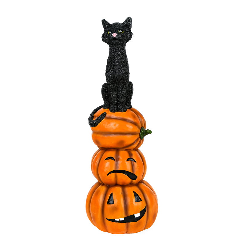 Cat and Pumpkin Stack