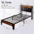 Alisyn Vegan Leather  Twin XL Bed Frame with Storage and Charging Station