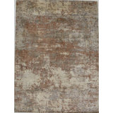 Contemporary One-of-a-Kind Rectangle 9' X 12'8" Hand Knotted Area Rug