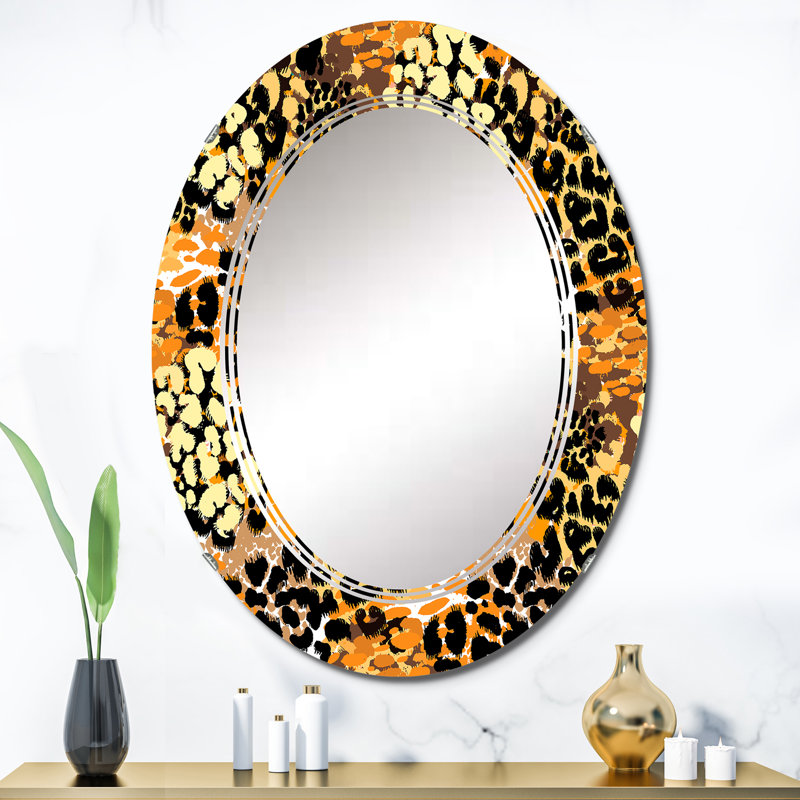 Miroir mural Osber Leopard Fashion I - Animaux, 36 po x 24 po